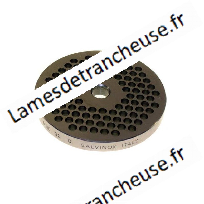 PLAQUE INOX  MOD.32/6 MM sans museau sur commande