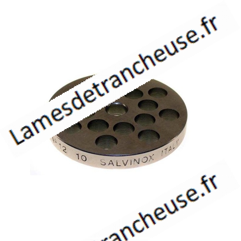 PLAQUE INOX  MOD.12/10 MM sans museau