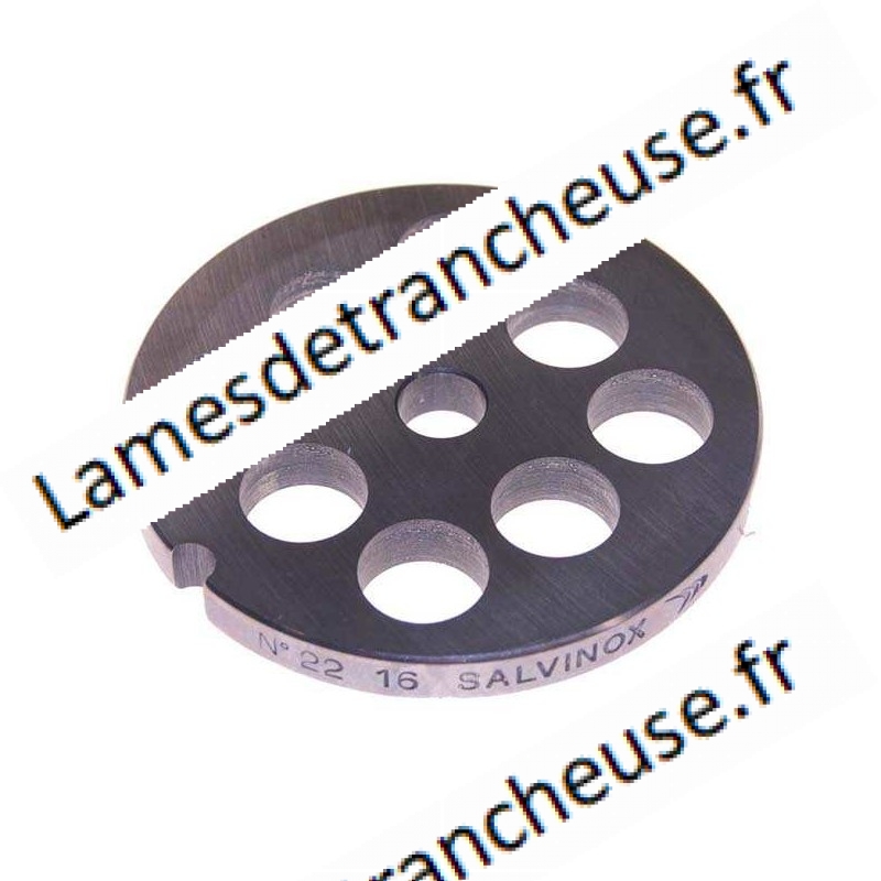 PLAQUE INOX   MOD.22/16 MM sans museau