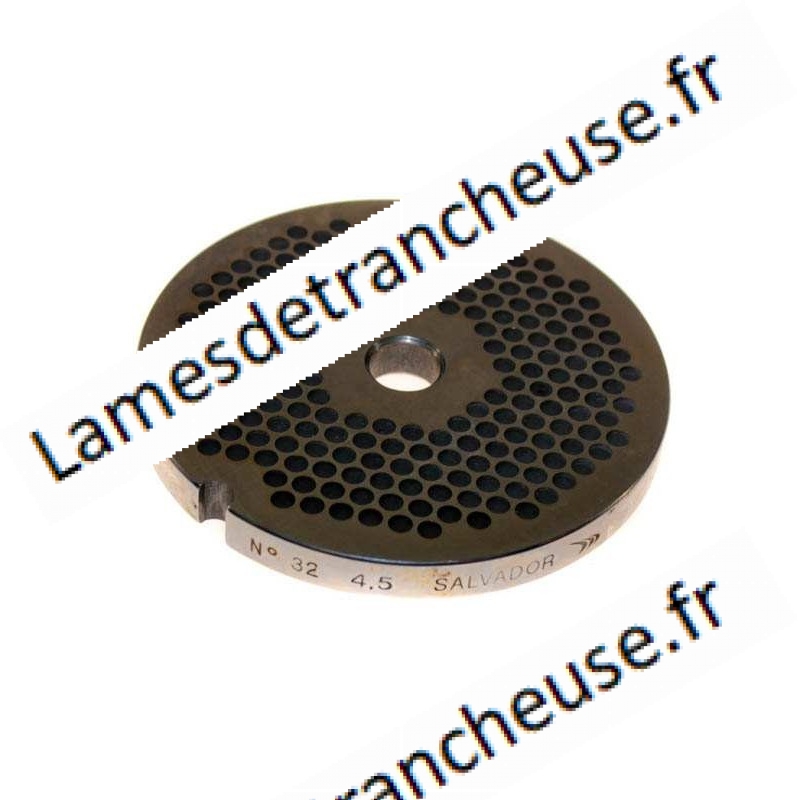 PLAQUE INOX  MOD.32/4,5 MM sans museau 