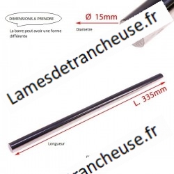 barre de guidage pour pousse talon  D.16 LUN.434mm DE MARQUE OMAS SUR COMMANDE