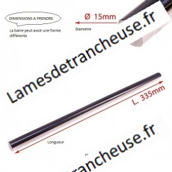 barre de guidage pour pousse talon   D.14X320 mm de marque RHENINGHAUS SUR COMMANDE