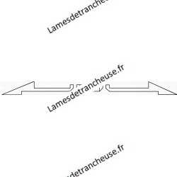 Lame 300X40X3X250X14.5 C45 TN ~ 240 mm