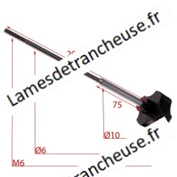 TIGE CACHE LAME AVEC MICRO MOD.300-330-350 I, DIM.6X200 MICRO DIAM. 10 X 7,5