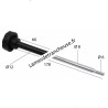 Tirant pour cache lame MOD D.6x178 G-VI30