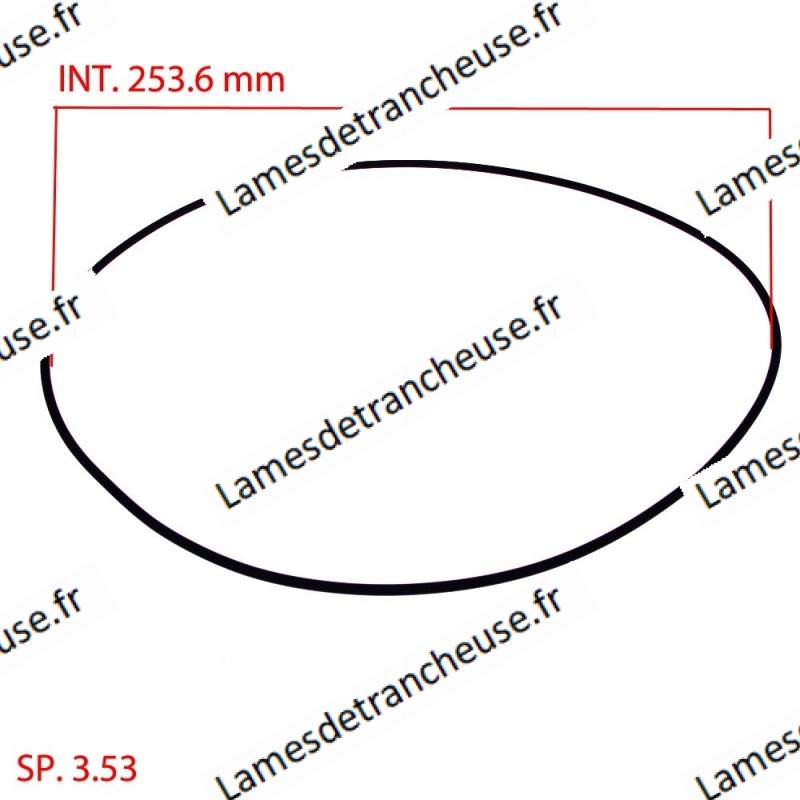 JOINT O-RING MARQUE TBS ÉP. 3.53 Ø INT.mm 253.6 SIGLE OR41000