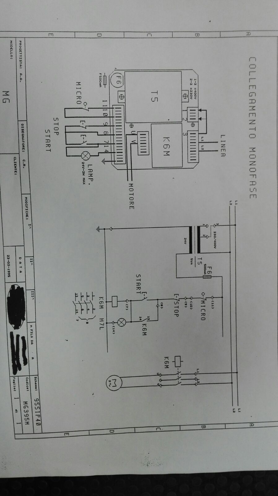 Schéma de la platine